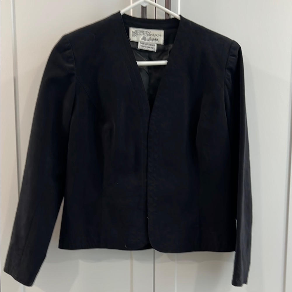 Vintage Black Women's Jacket UltraSuede 6P or 8P
